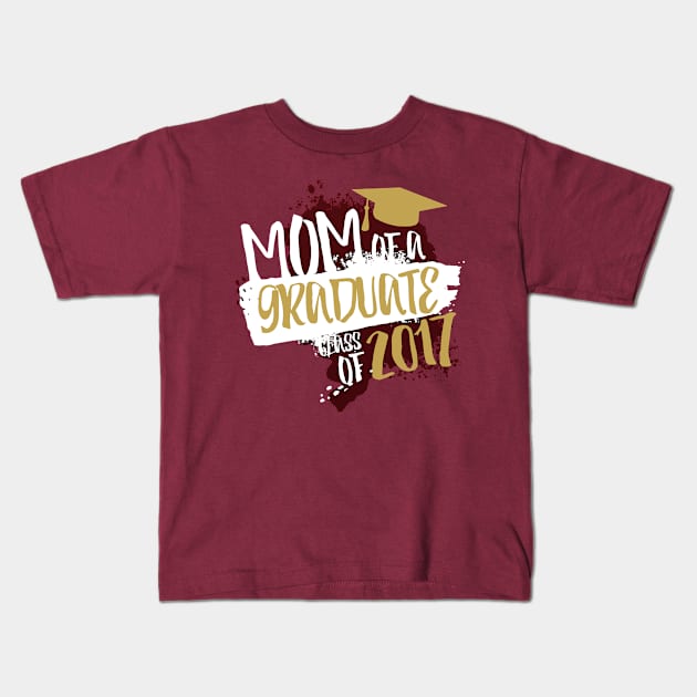 Graduation Mom - Red! Kids T-Shirt by masterpanto